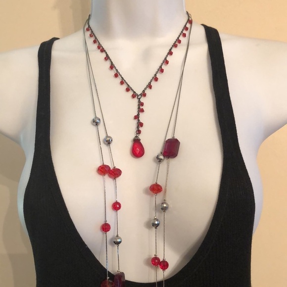 Curated bundle ruby red jewelry set - Picture 3 of 6
